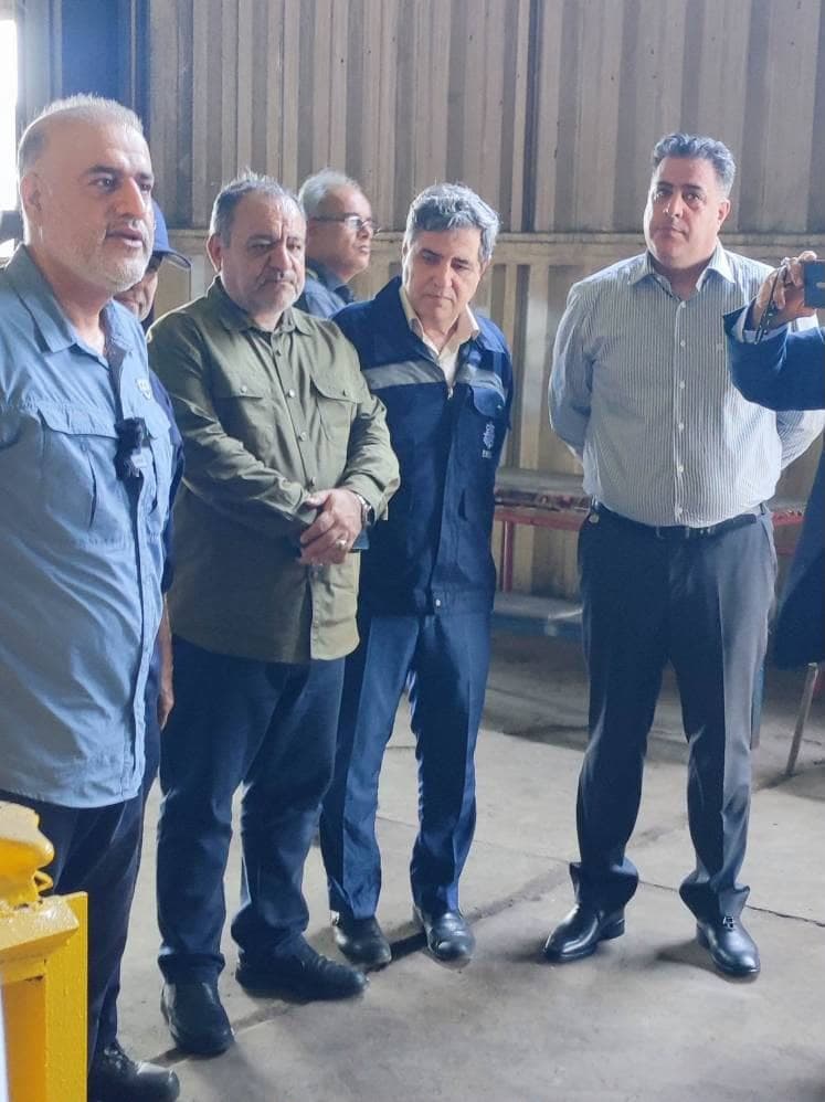 بازدید مدیر کل بندر شهیدرجایی از کارگاه تعمیرات تجهیزات خشکی فیدارسازه بندار